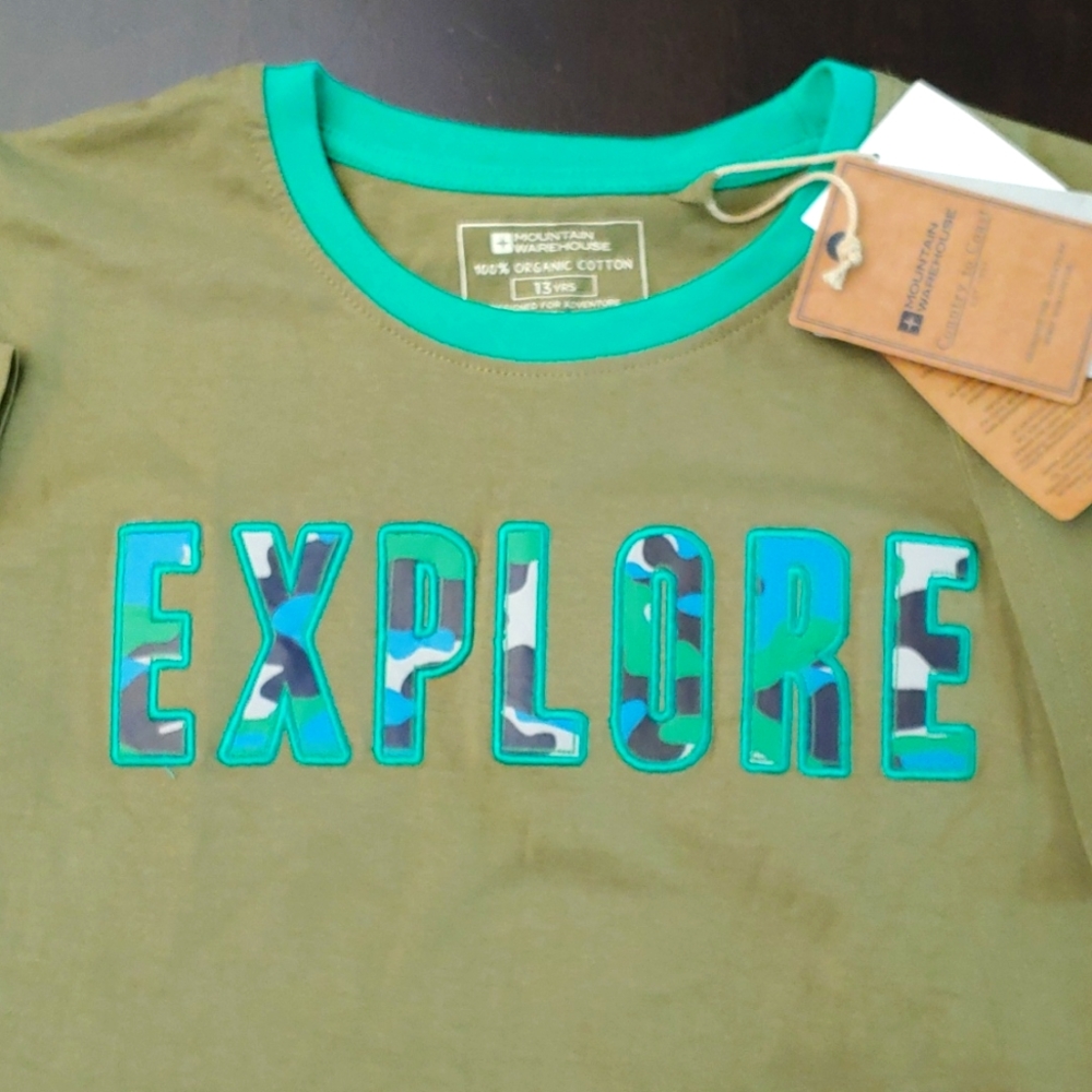 Mountain Warehouse Boys "Explore" Short Sleeve Tee Size 13 Years - Picture 2 of 5
